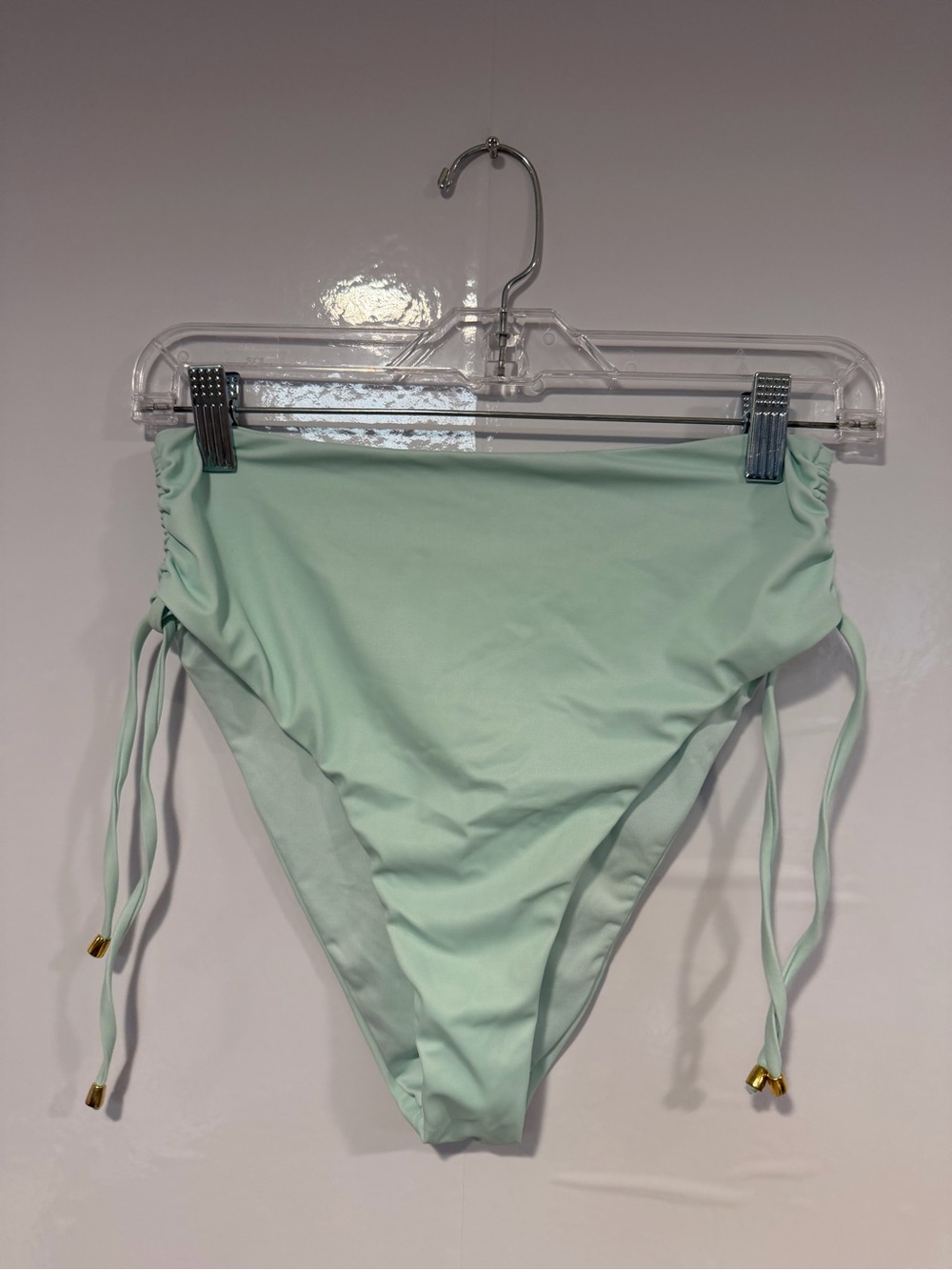 High-Waist Phax Altar’d State Mint Bikini Bottom with Side Ties
